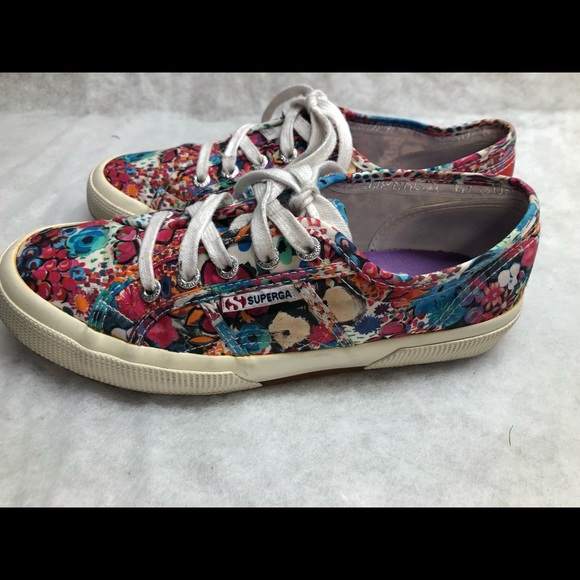 Supergra Flower Canvas Shoes - Picture 11 of 14